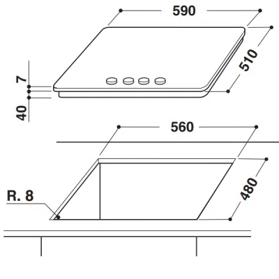 Газовая варочная панель Whirlpool GMA 6422/IX, Silver 3