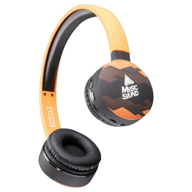 Наушники Cellularline Music Sound, Black/Orange