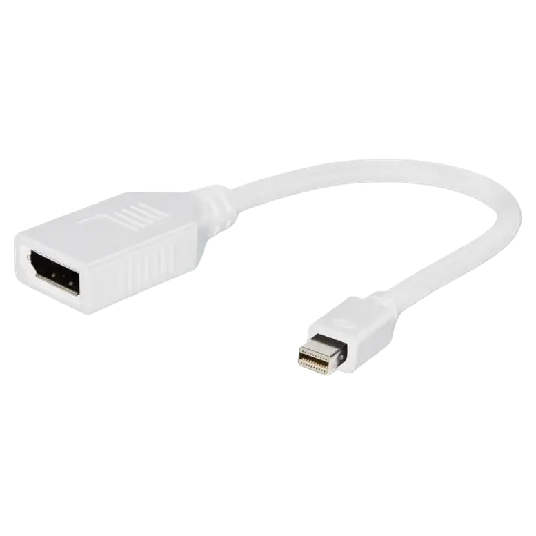 Адаптер Cablexpert A-mDPM-DPF-001-W, Mini DisplayPort to DisplayPort, Белый