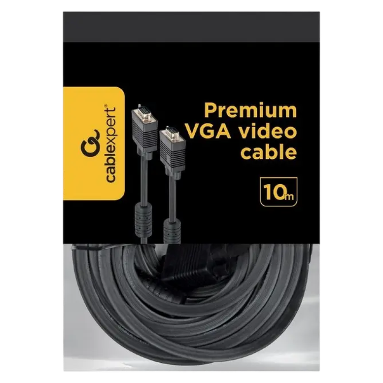 Кабель Cablexpert CC-PPVGA-10M-B, VGA to VGA, 10 м, Черный 3