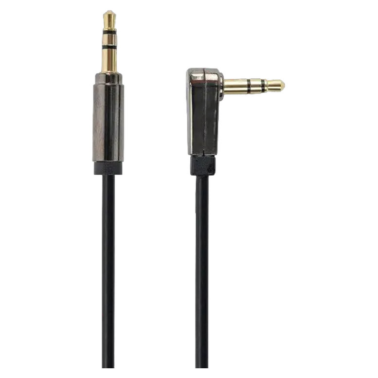 Аудио кабель Cablexpert CCAP-444L-6, 3.5 мм, 1.8 м, Черный
