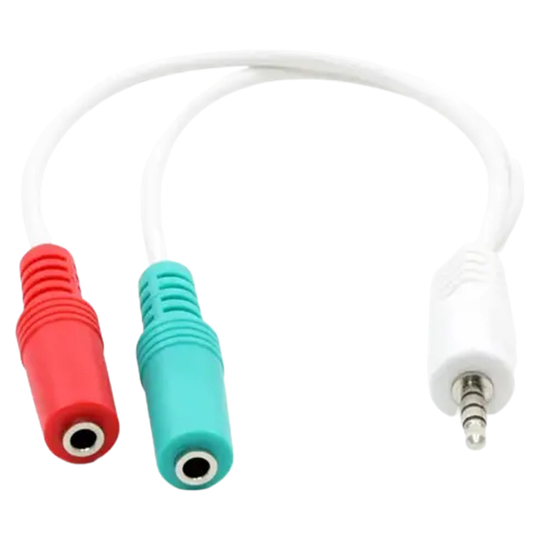 Адаптер Cablexpert CCA-417W, 3.5 mm to 3.5 mm, Белый 2