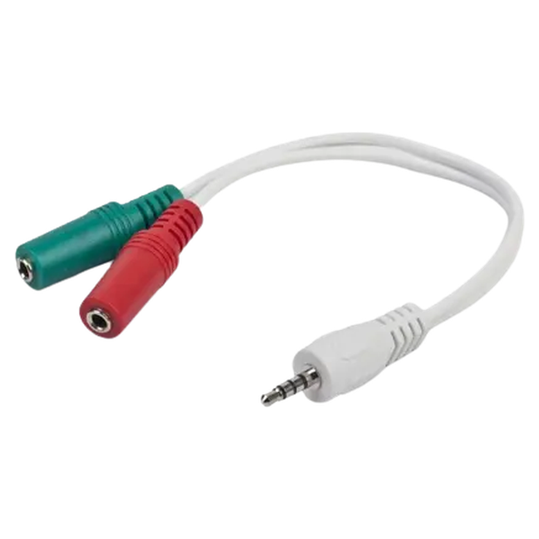 Адаптер Cablexpert CCA-417W, 3.5 mm to 3.5 mm, Белый 3