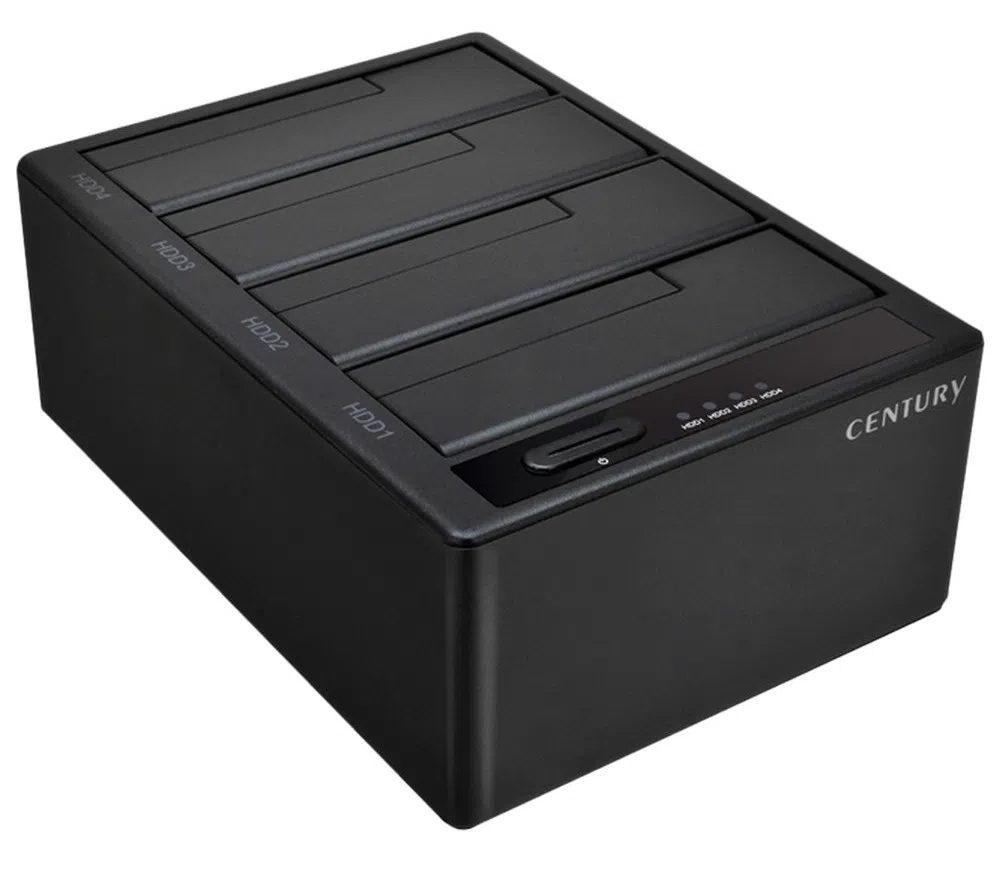 4-Bay SINGLE System External Docking Station Century "CROS4U31C", USB3.1 Gen2 to 4xSATA HDD/SSD 2