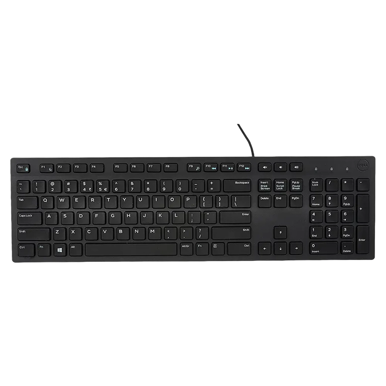 Клавиатура Dell KB216, Проводная, Черный