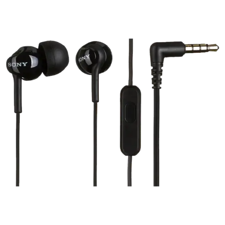 Наушники Sony MDR-EX110AP, Проводные, Черный 3