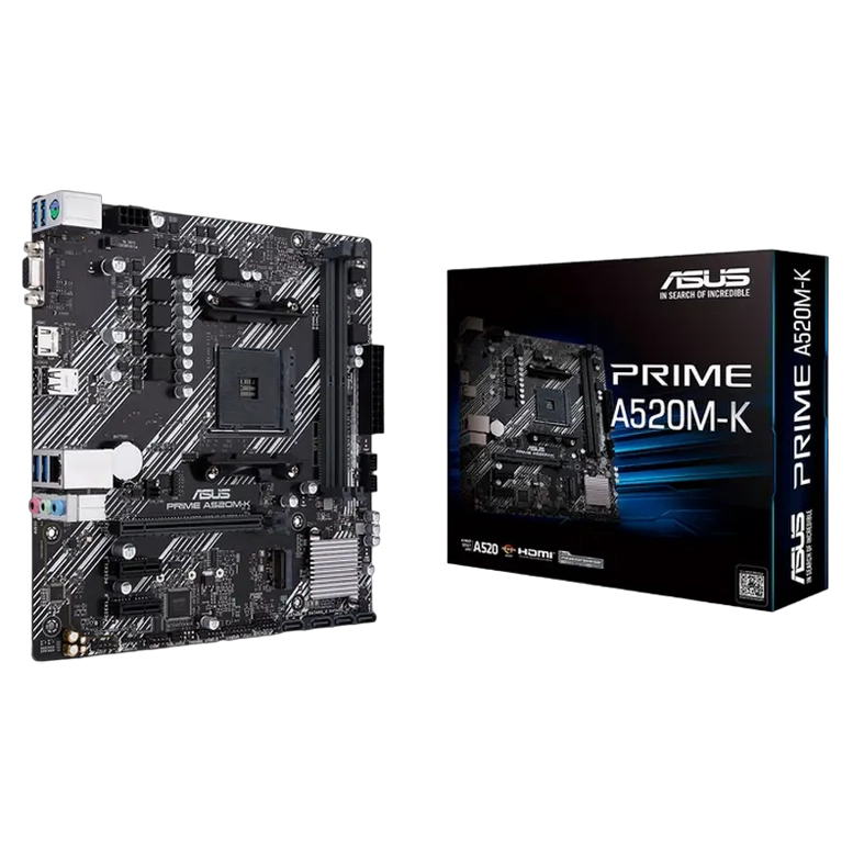 Материнская плата Asus PRIME A520M-K, Black
