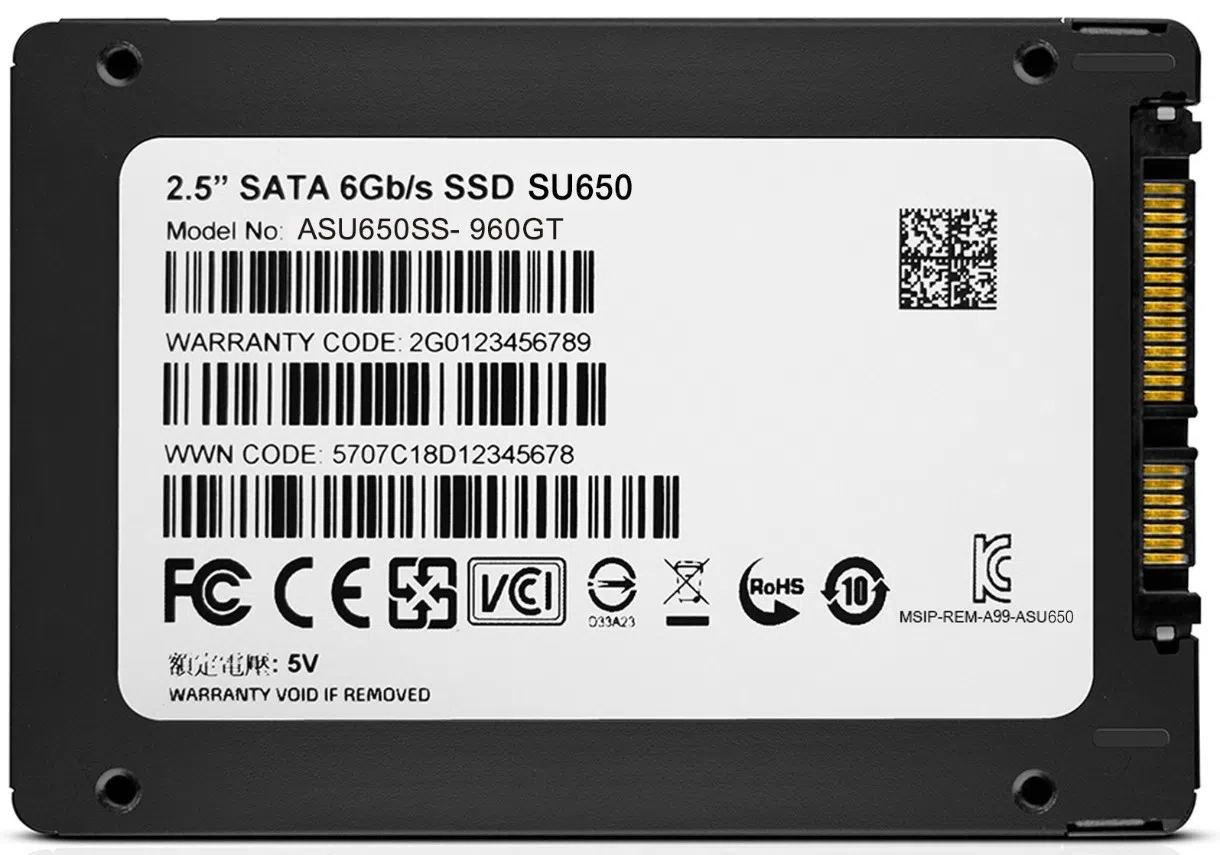 Solid State Drive (SSD) Adata Ultimate SU650 256Gb 5