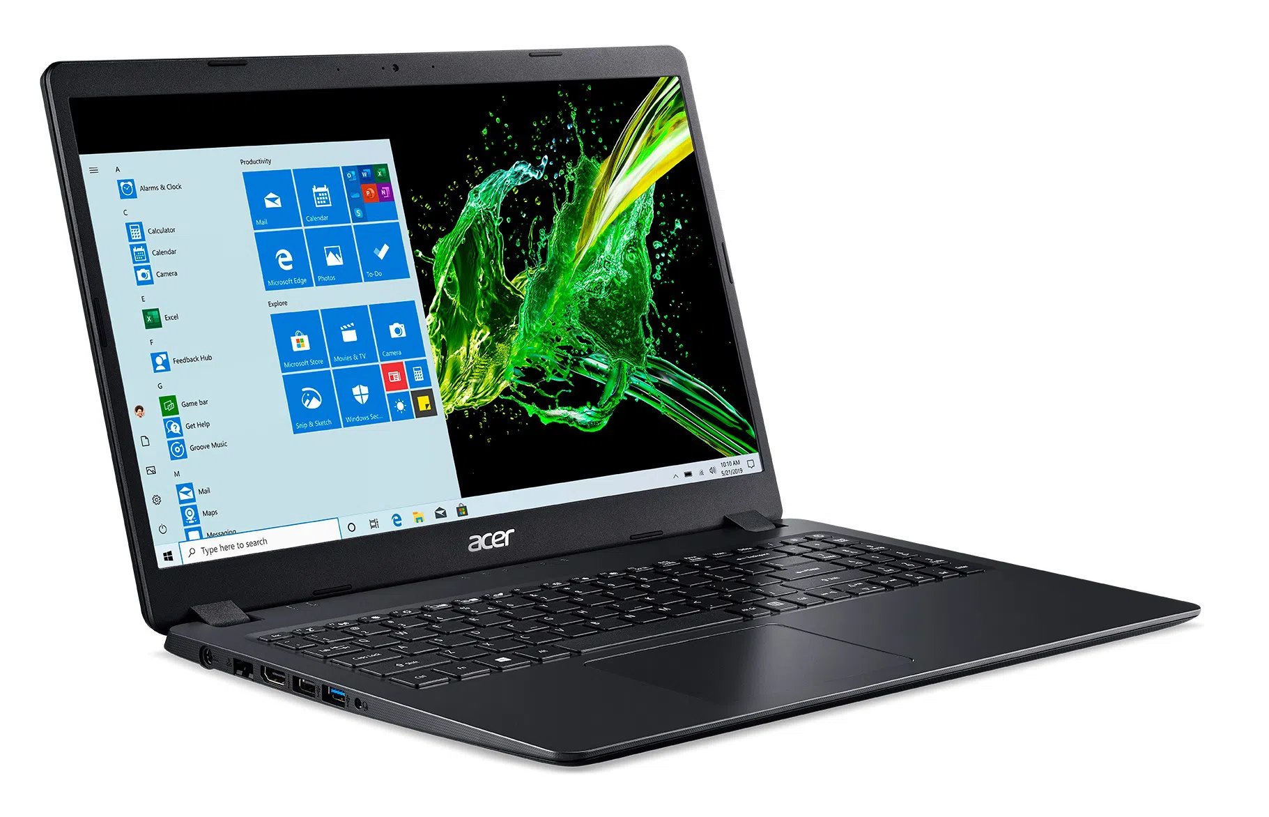 Ноутбук 15.6" Aspire A315-56 (NX.HS5EU.01T) / Intel Core i7 / 8GB / 512GB SSD / Shale Black 4