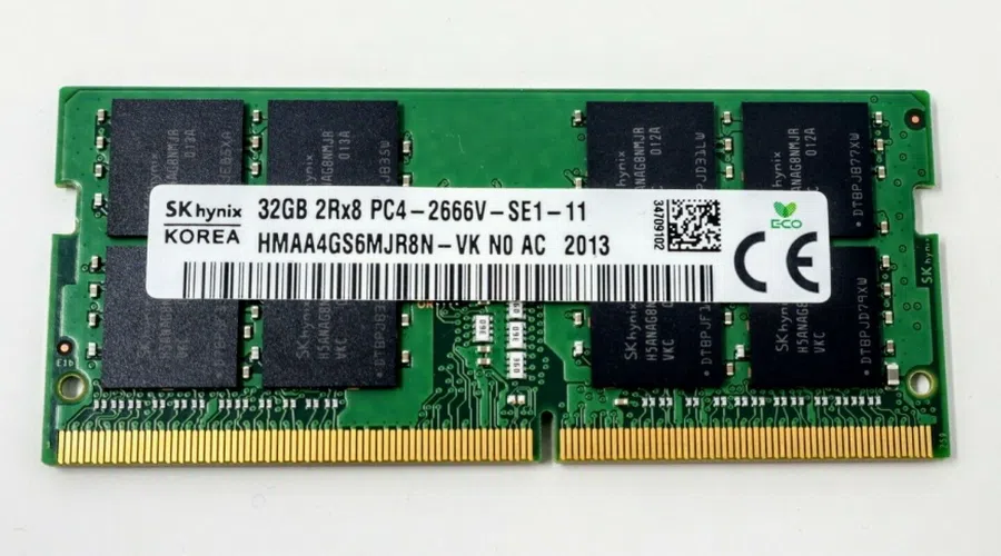32GB DDR4- 2666MHz SODIMM Hynix Original PC21300, CL19, 260pin DIMM 1.2V