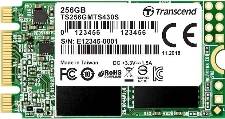 Solid State Drive (SSD) Transcend 128Gb (TS128GMTS430S)