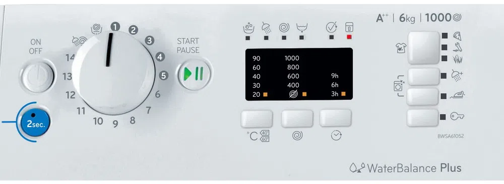 Maşina de spălat rufe Indesit BWSE 61052 W UA 2