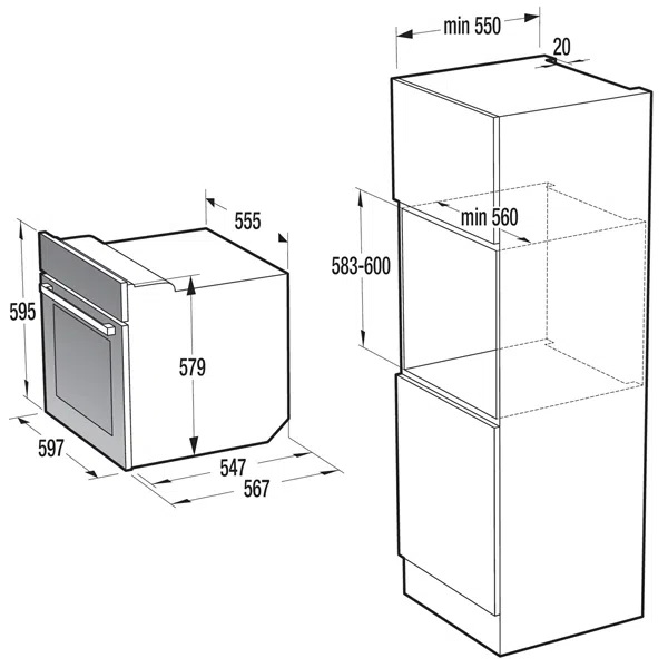 BinOven/el Gorenje BO 737 ORAB 7
