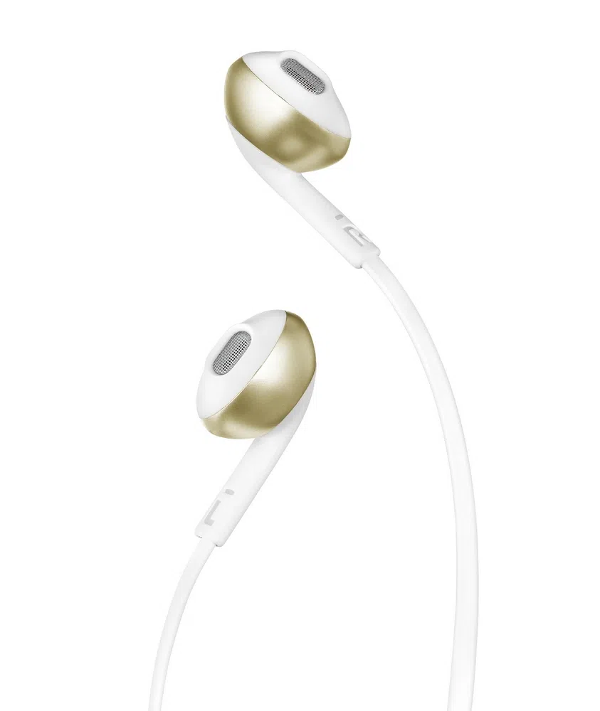Căști pentru telefoane mobile JBL Tune 205, Cu fir, Auriu 4