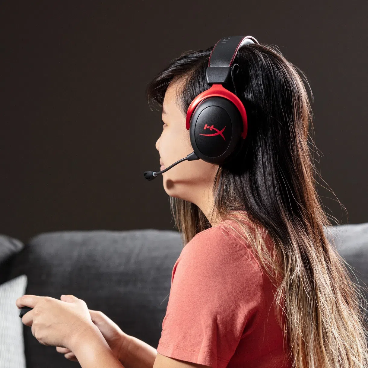 Căşti HyperX Cloud II Black/Red (HHSC2X-BA-RD/G) 2