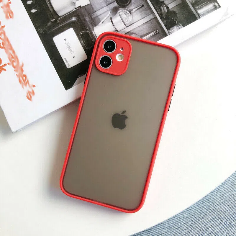 Shockproof armored matte case Red for iPhone 11/11 Pro/11 Pro Max 3