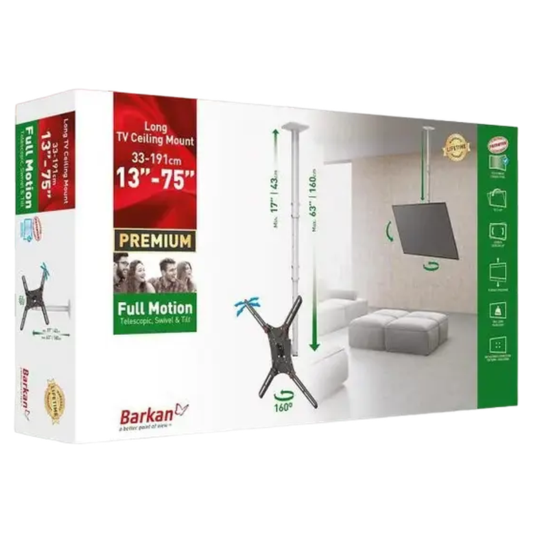Кронштейн для телевизора BARKAN 4500L, Белый 3