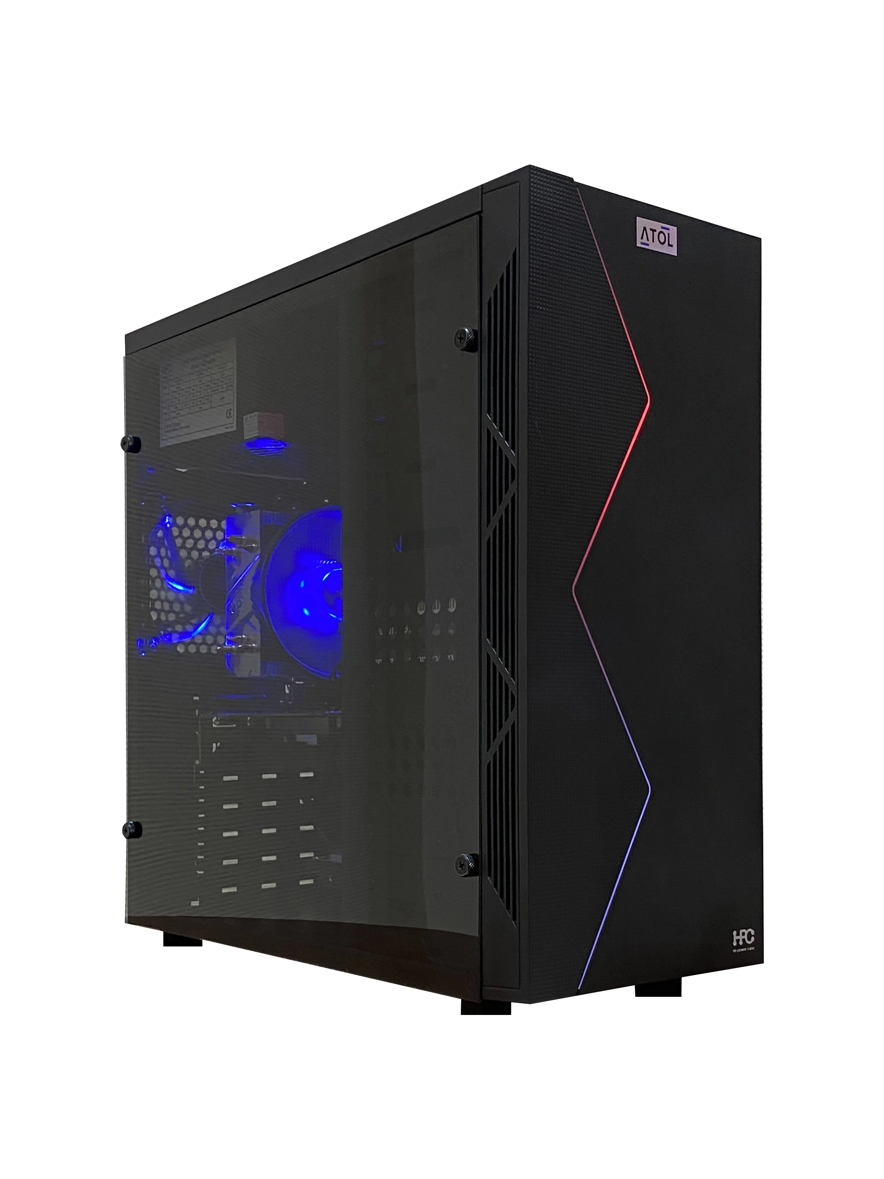 Компьютер ATOL PC1089MP - Gaming BLUE#17 / Intel Core i5 / 16GB / 240GB SSD + 2TB / GTX1650 / Black
