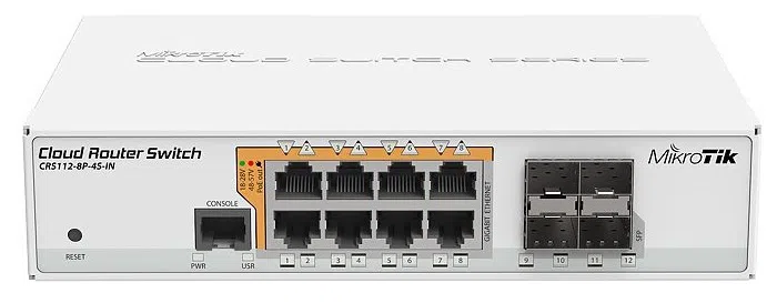 Коммутатор MikroTik CRS112-8P-4S-IN