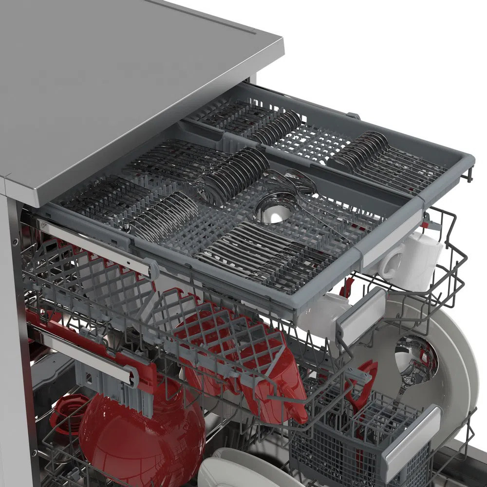 Посудомоечная машина Sharp QWNA34F42DIEU, Серебристый