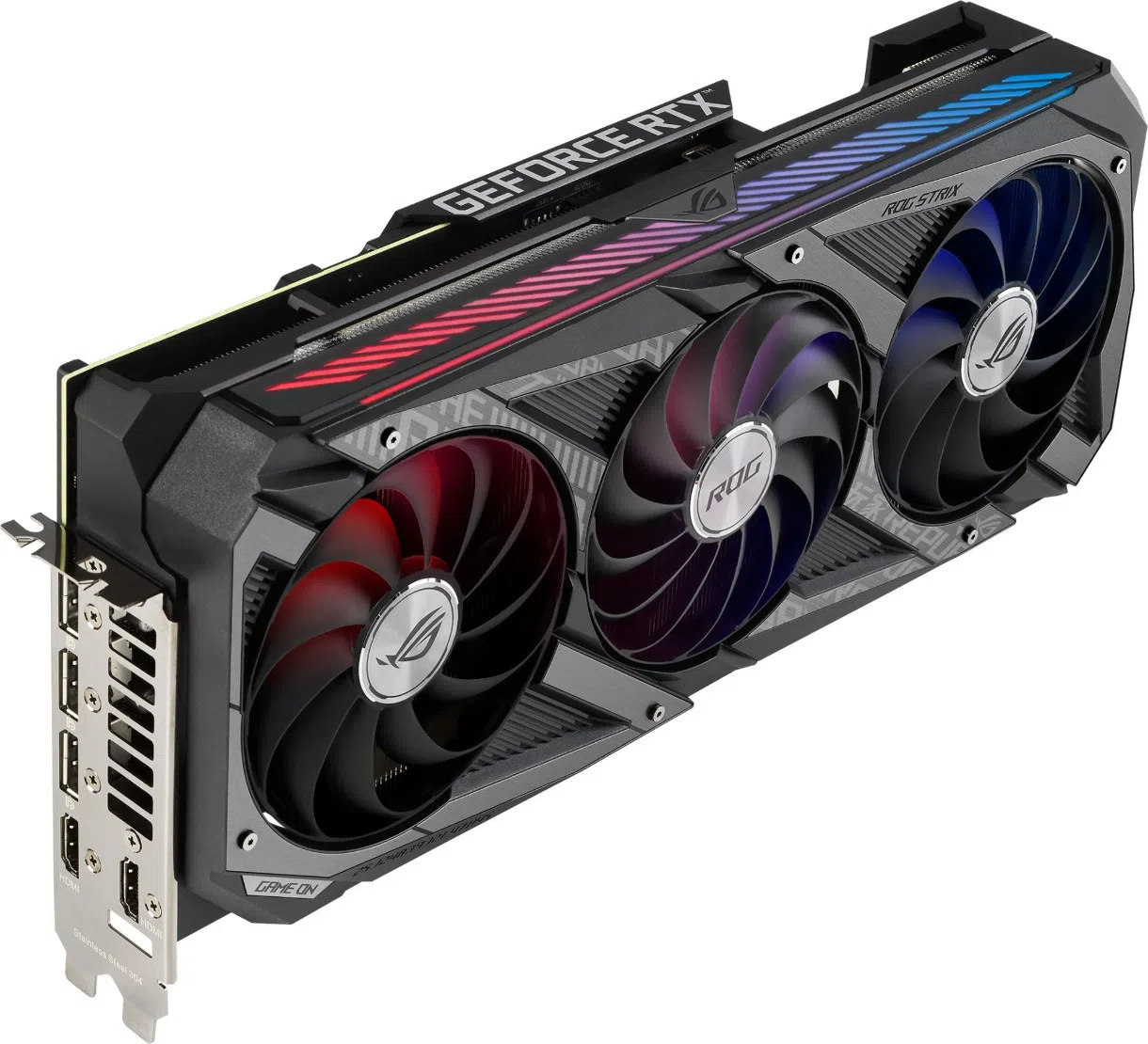 Видеокарта Asus GeForce RTX3080 10Gb GDDR6X (ROG-STRIX-RTX3080-O10G-V2-GAMING) 2