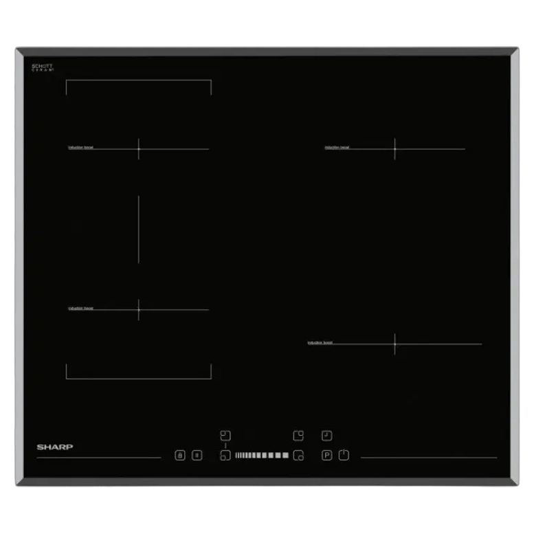 Индукционная варочная панель Sharp KH6I27CS00EU, Black