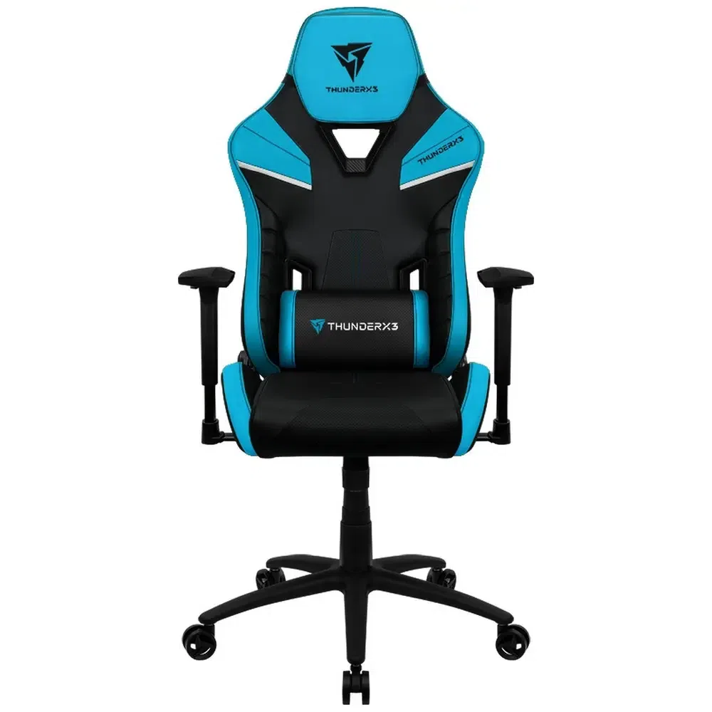 Игровое кресло ThunderX3 TC5, Искусственная кожа, Черный/Синий 10