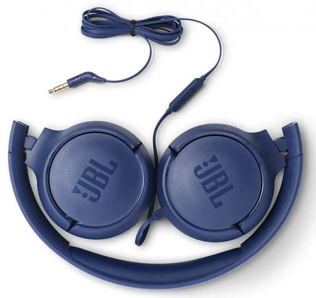 Наушники для домашнего развлечения JBL Tune 500, Проводной аналоговый, Синий 3
