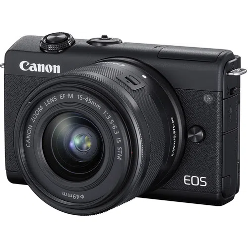 Mirrorless Camera CANON EOS M200 + 15-45 f/3.5-6.3 IS STM Black (3699C027)
