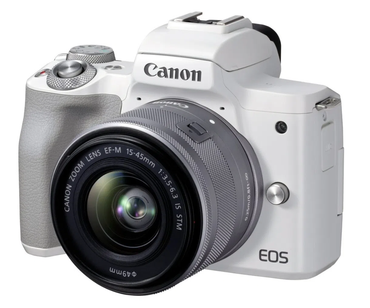 Системный фотоаппарат Canon EOS M50 Mark II + 15-45mm f/3.5-6.3 IS STM White 5