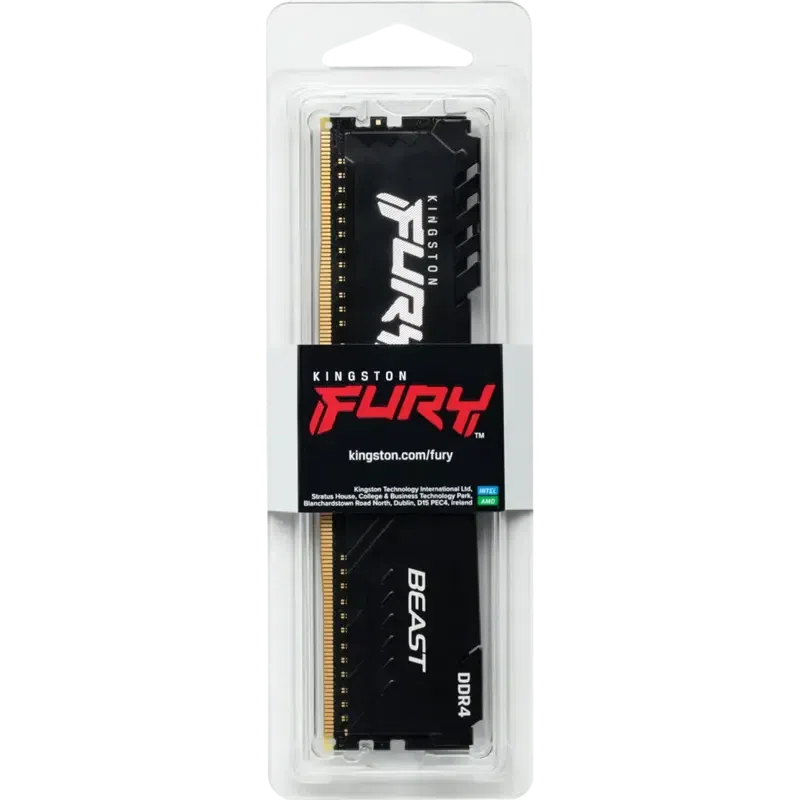 Оперативная память Kingston FURY Beast, 16ГБ, Black 5