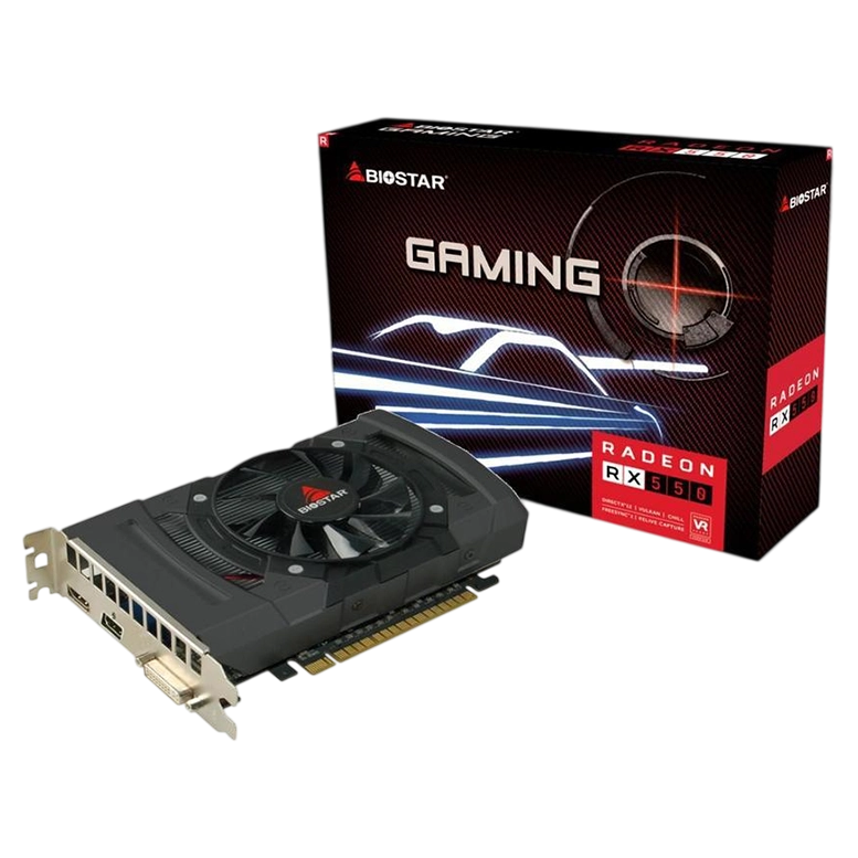 Видеокарта BIOSTAR Gaming Radeon™ RX 550, Black