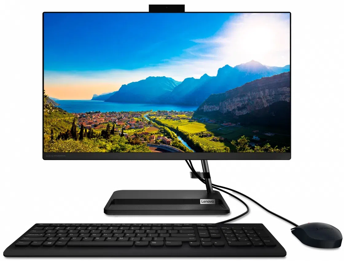 Lenovo AIO IdeaCentre AIO 3 24ALC6 Black (23.8" FHD IPS Ryzen 5 5500U 2.1-4.0GHz, 8GB, 256GB, No OS)