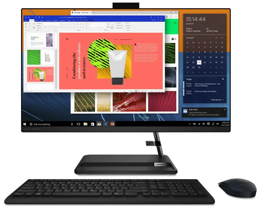 F0G5001ARK All-in-One PC - 21.5" Lenovo IdeaCentre 3 22ITL6, 21.5 FHD IPS 250nits, Intel® Pentium™ Gold 7505, 8GB (2X4GB) DDR4-3200 SODIMM (2 slots), 256GB SSD M.2 2242 PCIe NVMe, Intel UHD Graphics, CR, LAN, HD Cam, WiFi 2x2+BT5, USB KB&MS, DOS, Black, 6kg.