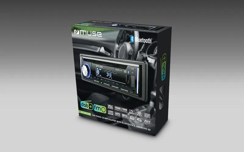 Динамик MUSE M-1229 DAB, Чёрный 2