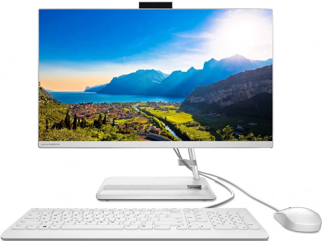 F0G0004GRU All-in-One PC - 23.8" Lenovo IdeaCentre 3 24ITL6, 23.8 FHD IPS 250nits, Intel® Core™ i5-1135G7, 1X8GB DDR4-3200 SODIMM (2 slots), 512GB SSD M.2 2242 PCIe NVMe, Intel UHD Graphics, noODD, CR, LAN, HD Cam, WiFi 2x2+BT5, Wireless KB&MS, DOS, White, 6kg.
