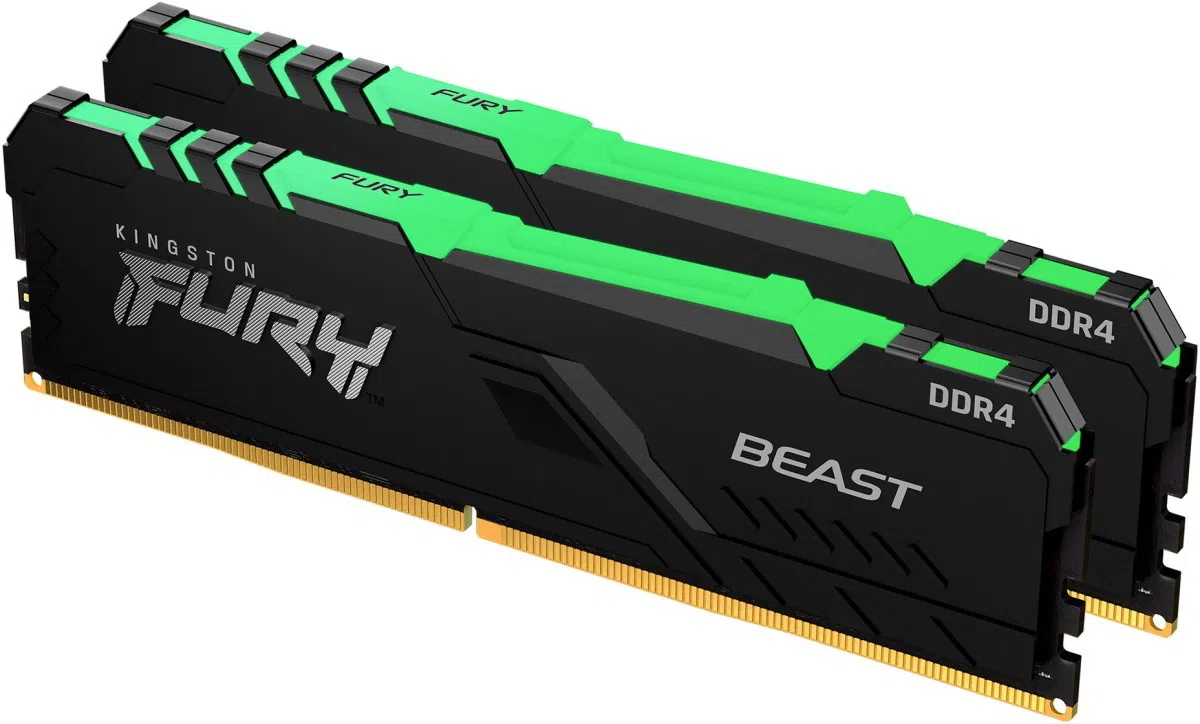 Оперативная память Kingston Fury Beast 16Gb DDR4-3200MHz Kit (KF432C16BBAK2/16)