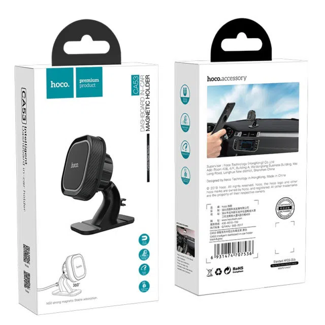 HOCO CA53 Intelligent dashboard in-car holder Black-Gray 2