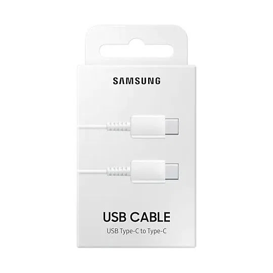 Cablu de încărcare Samsung EP-DA705BWRGRU, Type-C/Type-C, 1m, Alb 2