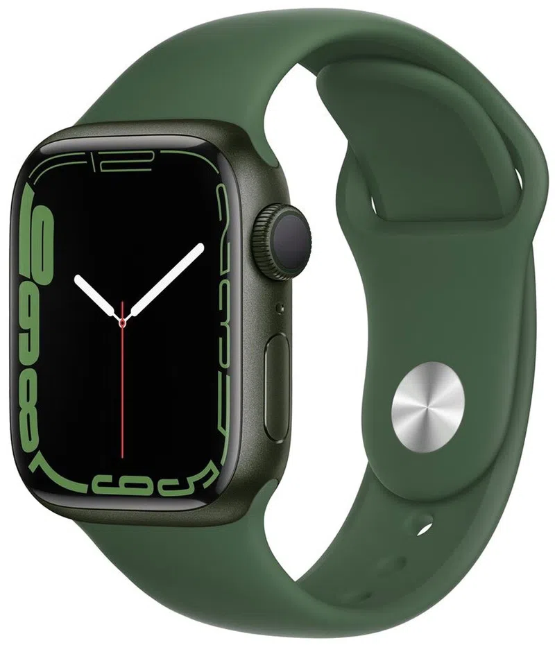 Смарт-часы Apple Watch Series 7 41mm Green Aluminium Case with Clover Sport Band (MKN03) 2