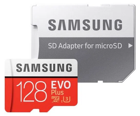 Карта памяти Samsung MicroSD EVO Plus 128Gb Class 10 UHS-I U3 + SD adapter (MB-MC128KA) 2
