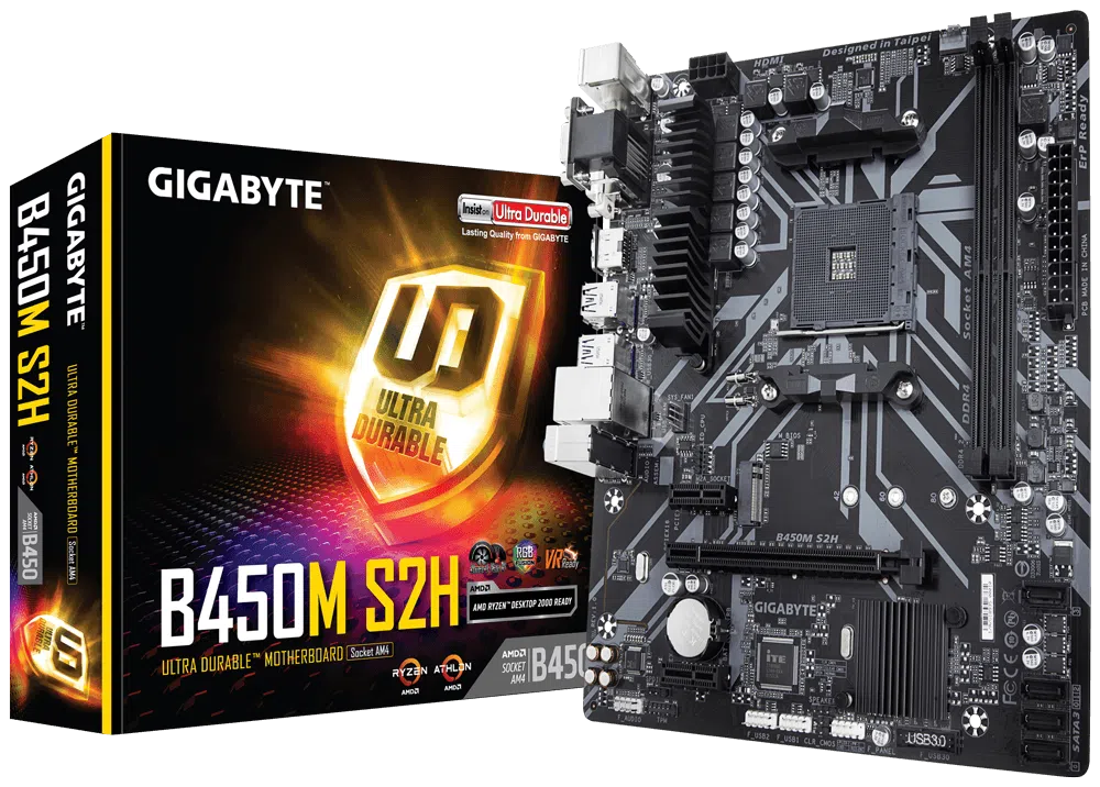 Placă de bază Gigabyte B450M S2H 1.0 4