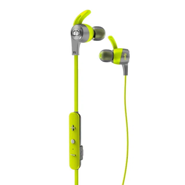Căști pentru telefoane mobile Monster Isport Achieve, Bluetooth / Analog cu fir, Verde