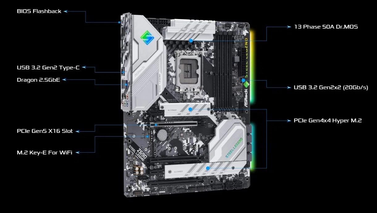 Placă de bază ASRock Z690 Steel Legend 6