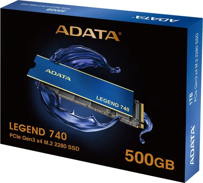 .M.2 NVMe SSD 500GB ADATA LEGEND 740 [PCIe 3.0 x4, R/W:2500/1700MB/s, 100/200K IOPS, 300TBW, TLC] 2