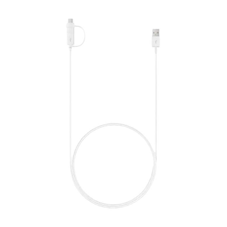 Зарядный кабель Samsung EP-DG930DWEGRU, USB Type-C x micro-USB/USB Type-A, 1,5м, Белый 6