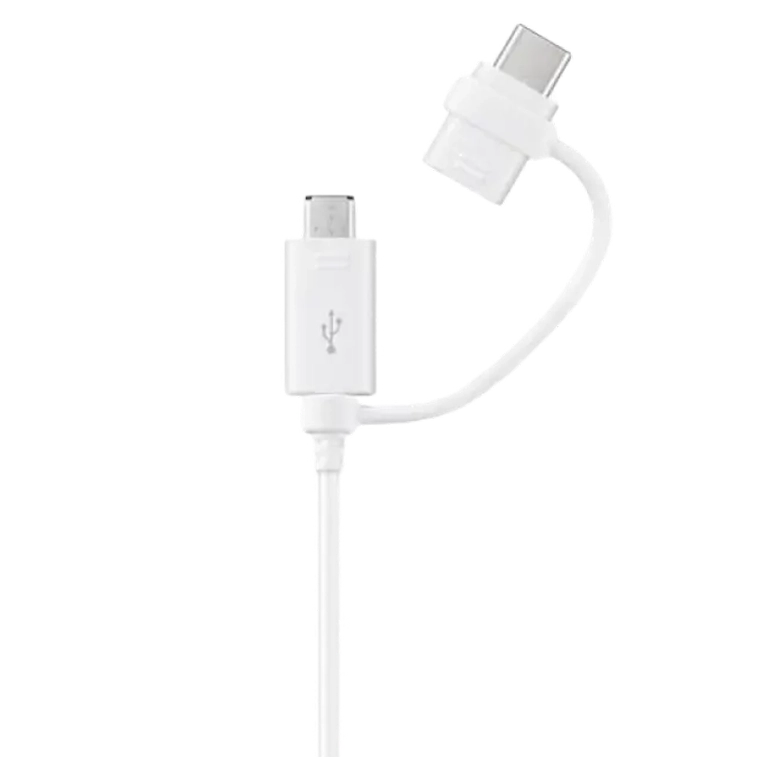 Зарядный кабель Samsung EP-DG930DWEGRU, USB Type-C x micro-USB/USB Type-A, 1,5м, Белый 2