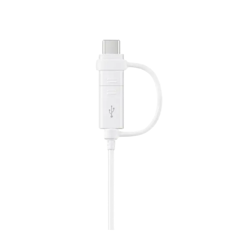 Зарядный кабель Samsung EP-DG930DWEGRU, USB Type-C x micro-USB/USB Type-A, 1,5м, Белый 4