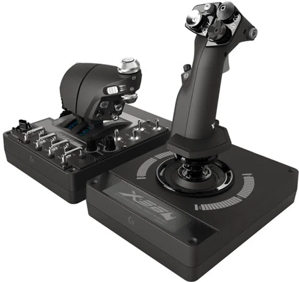 Игровой джойстик Logitech G X56 HOTAS, Чёрный