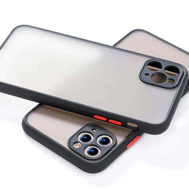 Shockproof armored matte case Black for iPhone 13 Series 4